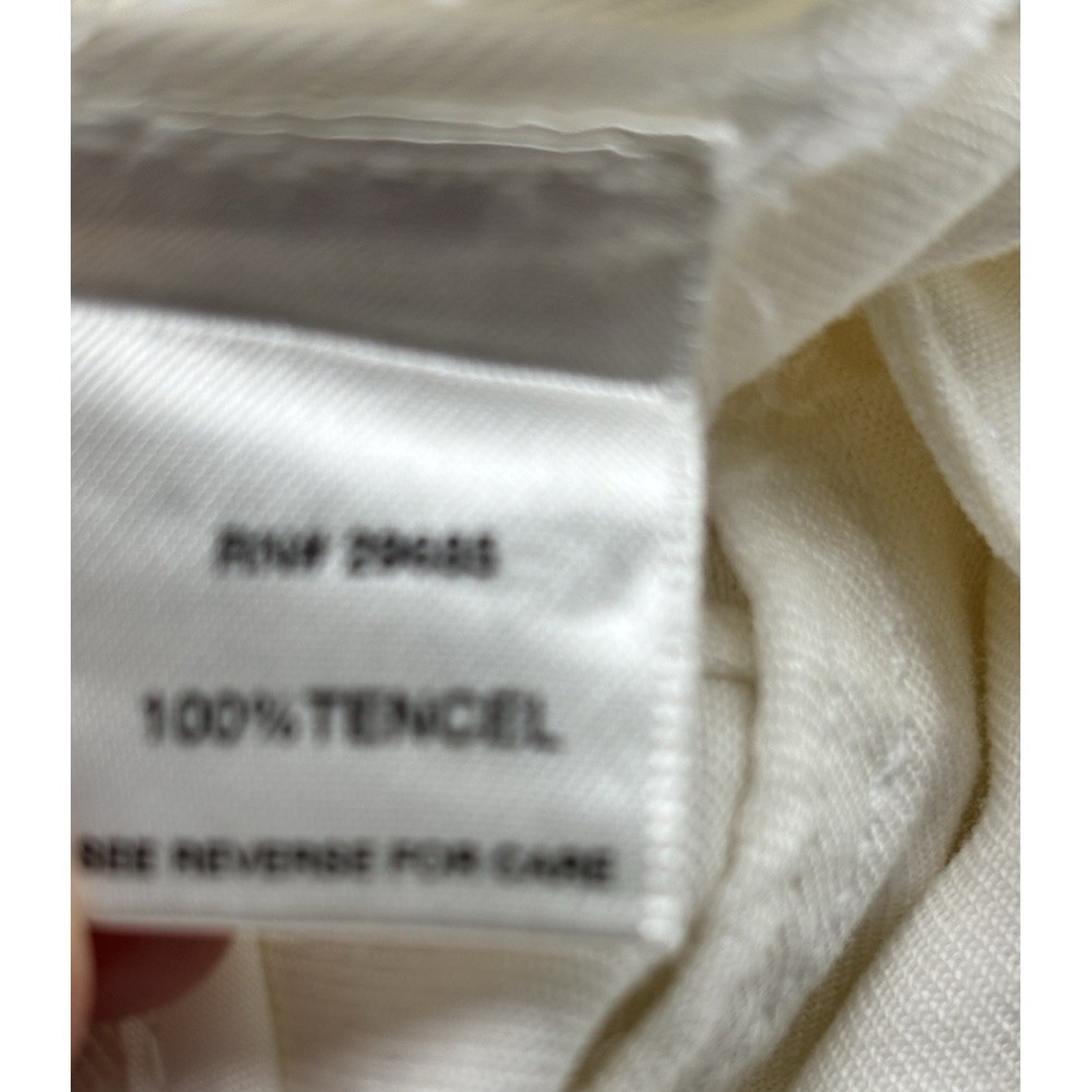 Pendleton White Tenecel Button Pull On Pants Size… - image 5